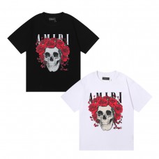 AMIRI Skull print Style 2025 New Y2K Vintage Graphic Tee | Premium Heavyweight 100% Cotton Oversized T-Shirt | Ultra Soft & Breathable | Streetwear Casual Loose Fit | Unisex Couple Matching Tops for Men Women | Hip Hop Summer Style