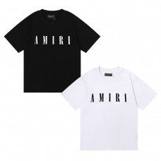 AMIRI Black And White letter print Style 2025 New Y2K Vintage Graphic Tee |  100 percent Cotton Oversized T-Shirt |Streetwear Casual Loose Fit | Couple Matching Tops for Men Women | Hip Hop Summer Style