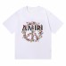 AMIRI Butterfly wreath print Style 2025 New Y2K Vintage Graphic Tee |  100 percent Cotton Oversized T-Shirt |Streetwear Casual Loose Fit | Couple Matching Tops for Men Women | Hip Hop Summer Style