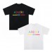 AMIRI colorful letters print Style 2025 New Y2K Vintage Graphic Tee |  100 percent Cotton Oversized T-Shirt |Streetwear Casual Loose Fit | Couple Matching Tops for Men Women | Hip Hop Summer Style