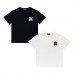 AMIRI Black And White "MAM" logo print Style 2025 New Y2K Vintage Graphic Tee |  100 percent Cotton Oversized T-Shirt |Streetwear Casual Loose Fit | Couple Matching Tops for Men Women | Hip Hop Summer Style