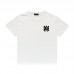AMIRI Black And White "MAM" logo print Style 2025 New Y2K Vintage Graphic Tee |  100 percent Cotton Oversized T-Shirt |Streetwear Casual Loose Fit | Couple Matching Tops for Men Women | Hip Hop Summer Style