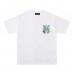 AMIRI "M" logo in green and blue tones print Style 2025 New Y2K Vintage Graphic Tee |  100 percent Cotton Oversized T-Shirt |Streetwear Casual Loose Fit | Couple Matching Tops for Men Women | Hip Hop Summer Style