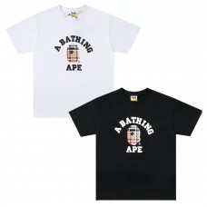 APE 2025 summer new cartoon T-shirt, ape head with cartoon pattern graphic t shirts, casual and versatile, couples matching outfits, personalised and comfortable