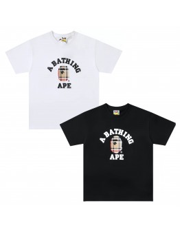 APE 2025 summer new cartoon T-shirt, ape head with cartoon pattern graphic t shirts, casual and versatile, couples matching outfits, personalised and comfortable