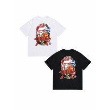  2025 Summer New  Brand  Classic Collaboration Cartoon Monkey Pattern Printed Unisex Cotton Short Sleeve T-Shirt