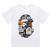APE New short-sleeved 100 percent cotton , thread splicing ape head graphic t shirts, street sense pull full, men and women with sports short-sleeved, casual and comfortable