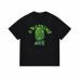 APE Classic Ape Alphabet Fun Pattern, Green Plant Print, Percentage Cotton Unisex Relaxed Fit Shirt