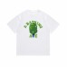 APE Classic Ape Alphabet Fun Pattern, Green Plant Print, Percentage Cotton Unisex Relaxed Fit Shirt