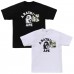 APE New Fashion T-Shirt Classic ape head camouflage print with black and white lettering Relaxed fit for comfort Casual and versatile 