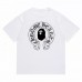 APE Fashion T-Shirt, Ape Head Black-and-White Pattern Print, Casual Comfort APE Fashion T-Shirt, Ape Head Black-and-White Pattern Print, Casual Comfort