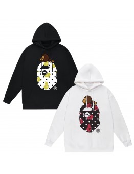 APE Fashion New Hoodie Classic ape head spotted print design Relaxed fit for comfort Windproof and warm