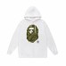 APE Fashion New Hoodie Classic ape-head ink wash print design Relaxed fit for comfort Windproof and warm APE Fashion New Hoodie Classic ape-head ink wash print design Relaxed fit for comfort Windproof and warm