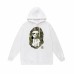 APE Fashion New Hoodie Classic ape head camouflage print design Kangaroo pockets Relaxed fit for comfort Windproof and warm