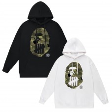 APE Fashion New Hoodie Classic ape head camouflage print design Kangaroo pockets Relaxed fit for comfort Windproof and warm