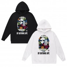 APE Fashion Casual Hoodie Round neck with kangaroo pocket design Funny ape head graphic print Casual comfort meets trendy style