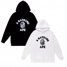 APE Fashion Casual Hoodie Round neck with kangaroo pocket design Featuring a primate-inspired lettering print Relaxed and comfortable, trendy and stylish