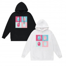 APE Fashion Casual Hoodie Round neck with kangaroo pocket design Four-color ape head graphic print Casual comfort meets trendy style