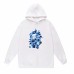 APE Fashion Casual Hoodie Round neck with kangaroo pocket design Blue ape head lettering print Casual comfort meets trendy style