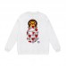 APE Fashion New Hoodie Round neck design Funny ape-head heart print Loose fit for comfort and warmth Couple style
