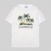 Casablanca Summer Men's T-Shirt Island-Themed Print Short-Sleeve High-Street Light Luxury Casual Top