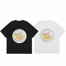 Casablanca 2025 New Men's T-Shirt Jazz-Inspired Print Relaxed Fit American Vintage T-Shirt