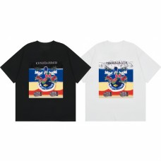 Casablanca Summer Men's Short-Sleeve Shirt Island Owl Print Light-Colored, Relaxed-Fit Short-Sleeve Shirt Loose and Comfortable Unisex