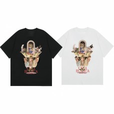 Casablanca Women's T-Shirt Retro Movie-Inspired Print Relaxed-Fit Short-Sleeve Top Suitable for All Seasons