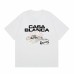 Casablanca Niche New Men's T-Shirt Racing-Inspired Letter Print Relaxed-Fit White Short-Sleeve Top