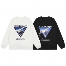 Casablanca Autumn/Winter Men's Collection: Oversized Hoodie with Urban Print Off-White Oversized Hoodie Cyber Retro Style: Warm and Fashionable