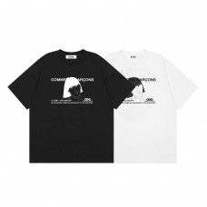 Comme des Garcons Kawaku Love Print high-quality men's and women's casual 100 percent cotton short sleeves