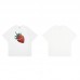 Comme des Garcons Kawaku Strawberry love Print high-quality men's and women's casual 100 percent cotton short sleeves Comme des Garcons Kawaku Strawberry love Print high-quality men's and women's casual 100 percent cotton short sleeves