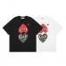 Comme des Garcons Kawaku Upside down love Print high-quality men's and women's casual 100 percent cotton short sleeves Comme des Garcons Kawaku Upside down love Print high-quality men's and women's casual 100 percent cotton short sleeves
