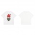 Comme des Garcons Kawaku Upside down love Print high-quality men's and women's casual 100 percent cotton short sleeves Comme des Garcons Kawaku Upside down love Print high-quality men's and women's casual 100 percent cotton short sleeves