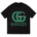 GUCCI Fashion T-Shirt, Classic Green Letter Print, Casual and Versatile, Loose and Comfortable GUCCI Fashion T-Shirt, Classic Green Letter Print, Casual and Versatile, Loose and Comfortable