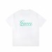 GUCCI Fashion T-Shirt Classic green lettering print Casual and versatile Relaxed fit for comfort Couples style GUCCI Fashion T-Shirt Classic green lettering print Casual and versatile Relaxed fit for comfort Couples style