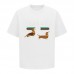 GUCCI Fashion T-Shirt Classic lettering with dachshund print Casual and versatile Relaxed fit for comfort Couples style