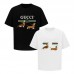 GUCCI Fashion T-Shirt Classic lettering with dachshund print Casual and versatile Relaxed fit for comfort Couples style