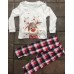 2025 New Christmas Reindeer Family Matching Digital Print Long-Sleeve Pajama Set for Homewear