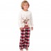 2025 New Christmas Reindeer Family Matching Digital Print Long-Sleeve Pajama Set for Homewear