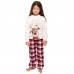 2025 New Christmas Reindeer Family Matching Digital Print Long-Sleeve Pajama Set for Homewear