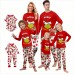 Christmas pyjamas Christmas family home set printed pajamas long sleeves round neck