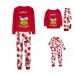 Christmas pyjamas Christmas family home set printed pajamas long sleeves round neck