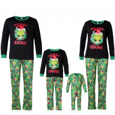 New Year's Autumn and Winter Christmas Parent-Child Home Decoration Cartoon Character Parent-Child Family of Three and Four Christmas Pajamas