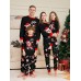 Christmas Parent-Child Clothes Santa Lights Alphabet Print Sleepwear Pajama Set Christmas Parent-Child Clothes Santa Lights Alphabet Print Sleepwear Pajama Set