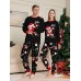 Christmas Parent-Child Clothes Santa Lights Alphabet Print Sleepwear Pajama Set Christmas Parent-Child Clothes Santa Lights Alphabet Print Sleepwear Pajama Set