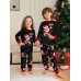 Christmas Parent-Child Clothes Santa Lights Alphabet Print Sleepwear Pajama Set Christmas Parent-Child Clothes Santa Lights Alphabet Print Sleepwear Pajama Set