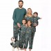 New Christmas Family Home Parent-Child Set Printed Pajamas Long Sleeve Crew Neck