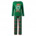2025 European and American New Christmas Chrismas Printed Parent-Child Long Sleeve Pajama Set Home Clothes