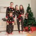 Printed Family Baby Boys and Girls Baby with Dog Alphabet Christmas Parent-Child Pajamas Printed Family Baby Boys and Girls Baby with Dog Alphabet Christmas Parent-Child Pajamas